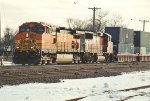Westbound stack train